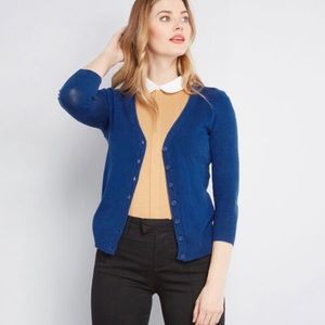 ModCloth Blue Charter School Cardigan